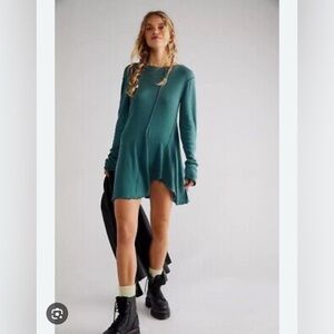 NWOT We The Free Full Swing Emerald Tunic Top